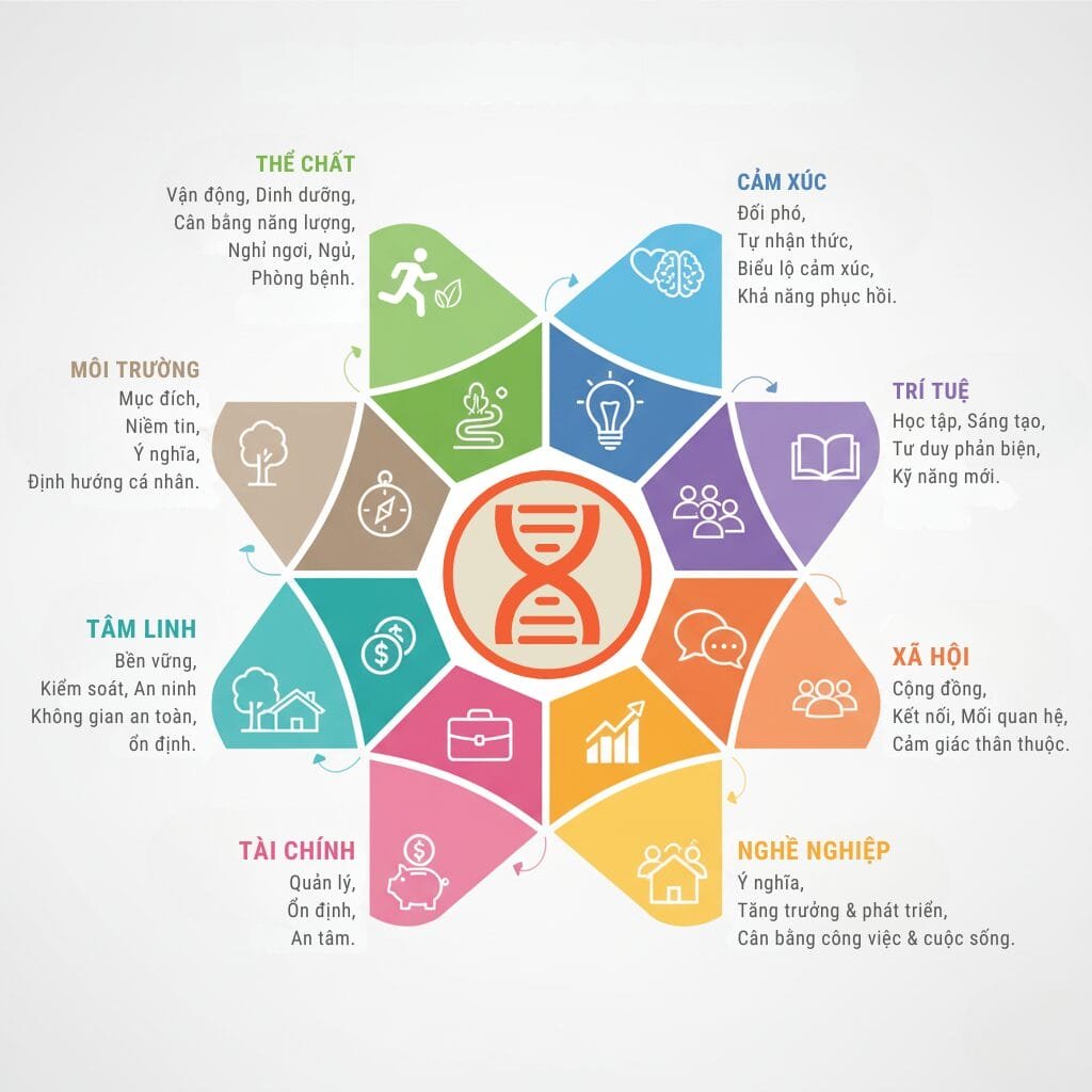 8 khia canh cua suc khoe toan dien